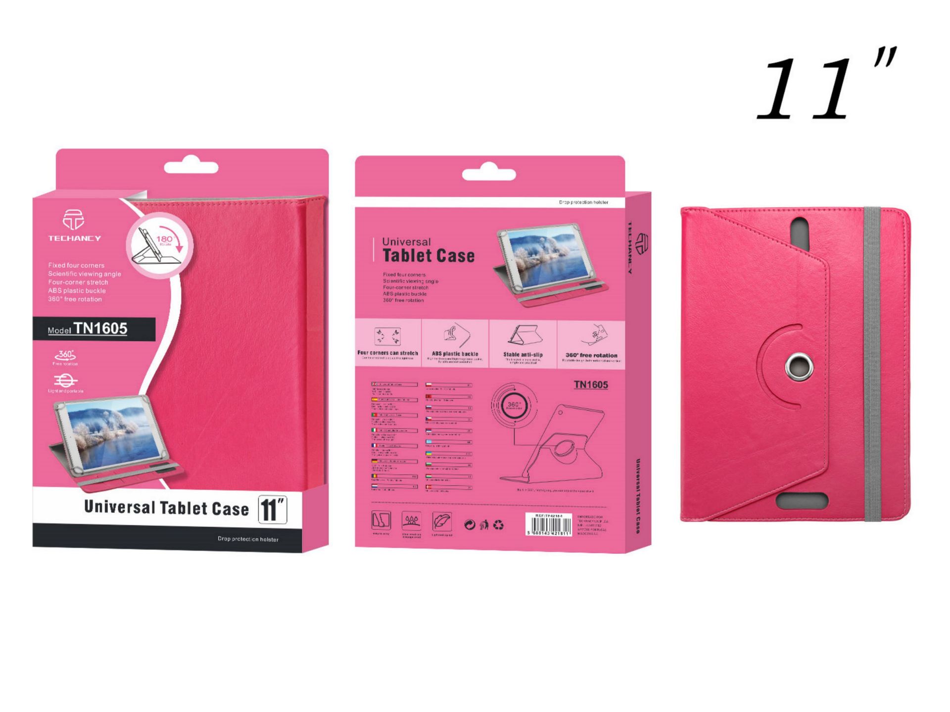 Universal Tablet Case 11 Inch Pink Universal Tablet Case 11 Inch Pink