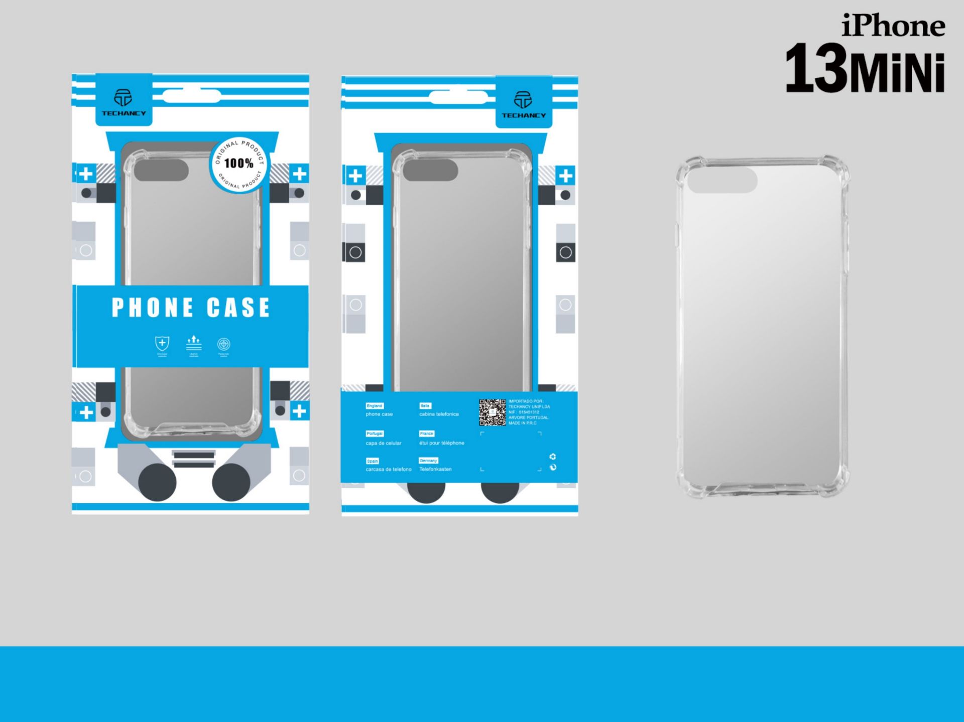 Capa Silicone Anti-Choque Iphone 13Mini Transparente Capa Silicone Anti-Choque Iphone 13Mini Transparente