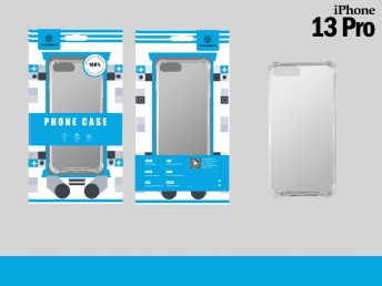 Capa Silicone Anti-Choque Iphone 13Pro Transparente