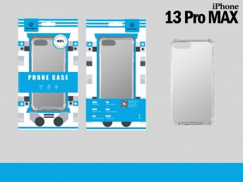 Iphone 13 Pro Max mscara de silicona a prueba de golpes transparente