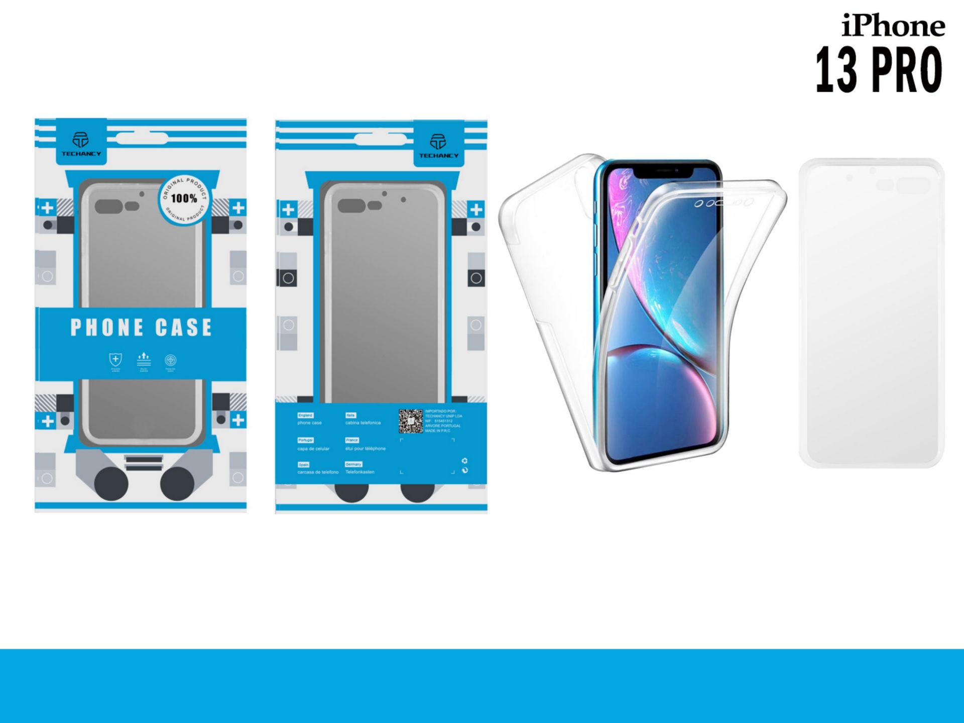 Iphone 13Pro Capa Pretecao De Total Pc+Tpu Transparente Iphone 13Pro Capa Pretecao De Total Pc+Tpu Transparente