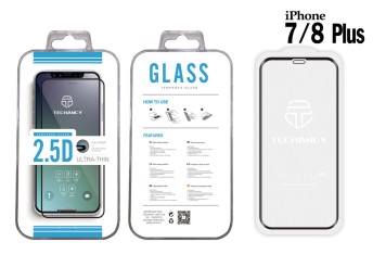 Tempered Glass Ip 7/8 Plus 2.5D Fullcover Black Film