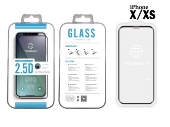 Tempered Glass Ip X/Xs 2.5D Fullcover Black Film