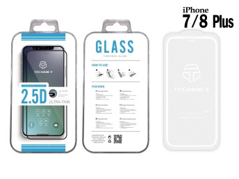 Tempered Glass Ip 7/8 Plus 2.5D Fullcover White Film