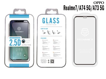 Tempered Glass Oppo A74 5G-Realme7- Oppo A73 5G 2.5 Black Fullcover