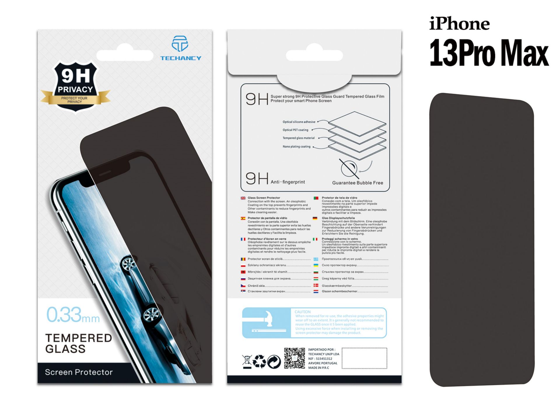 Film de verre anti-espion 2.5D pour iPhone 13pro max Film de verre anti-espion 2.5D pour iPhone 13pro max