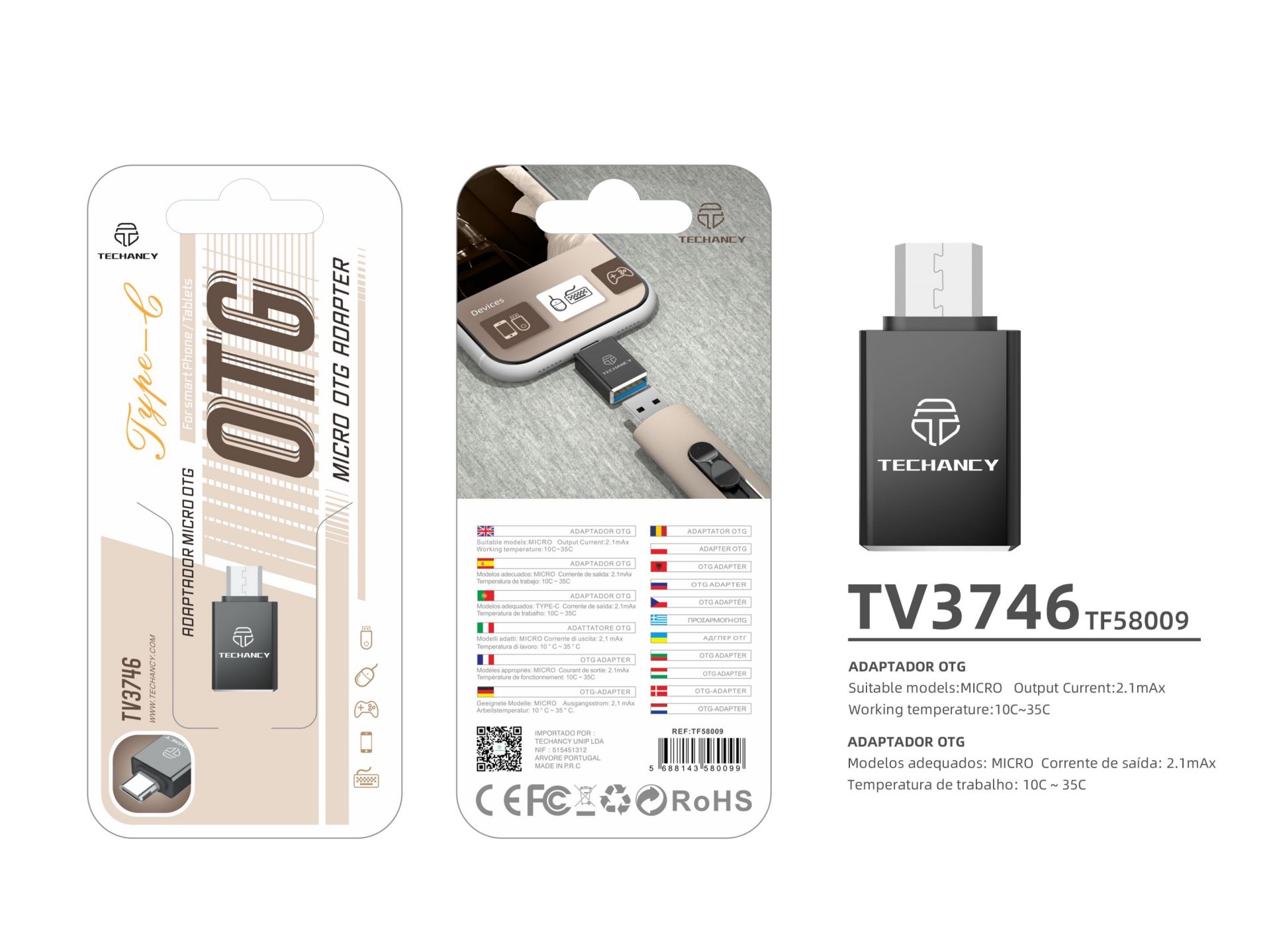 Adaptateur Micro Usb Otg Noir Adaptateur Micro Usb Otg Noir