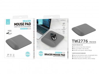 Mouse pad Memory Schaum Hand Rest Grau