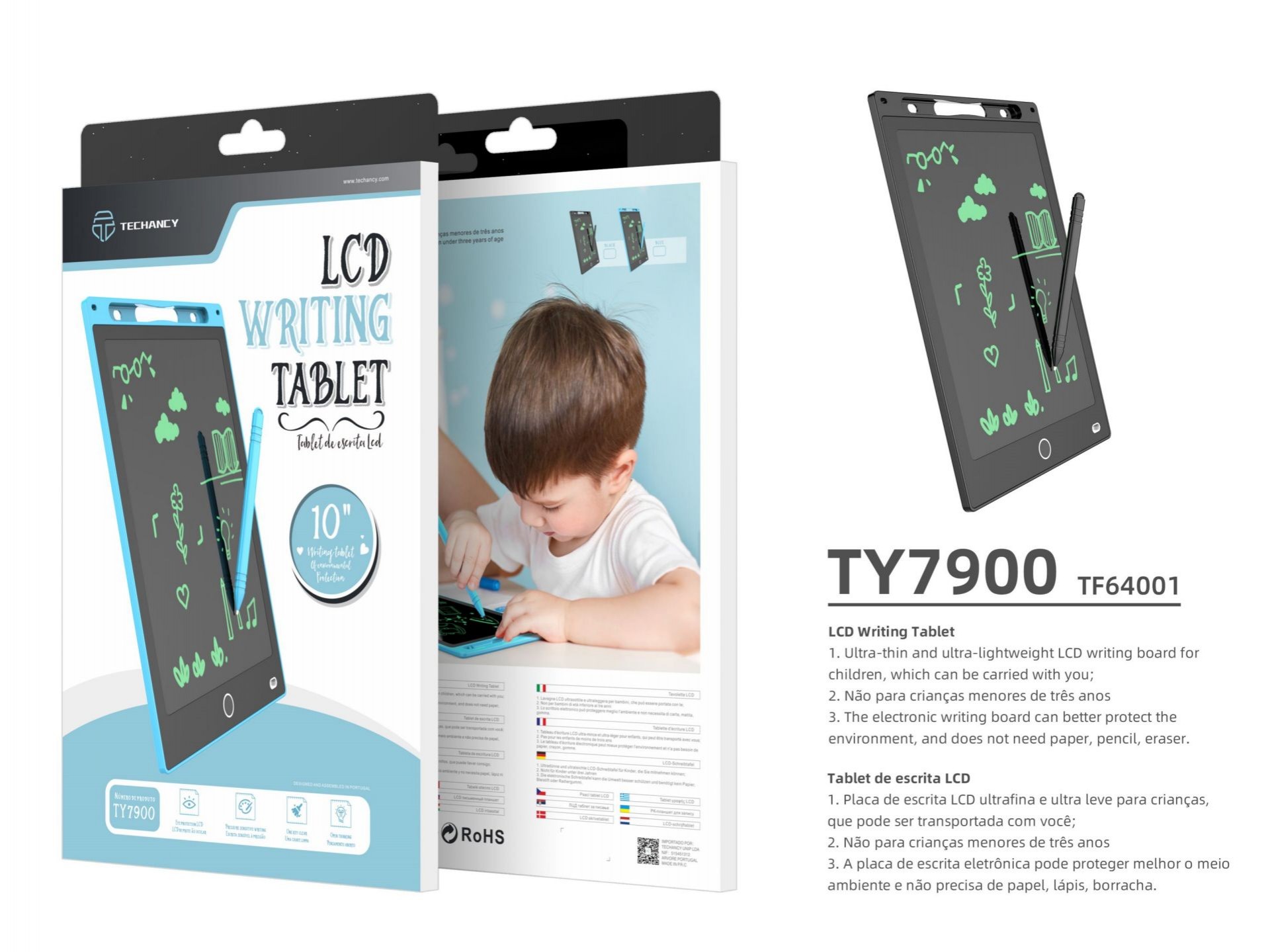 Tablette d'écriture lcd intergente portable 10 pouces Tablette d'écriture lcd intergente portable 10 pouces