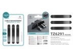 Black Five Slot Clamshell Cable Holder Black Five Slot Clamshell Cable Holder