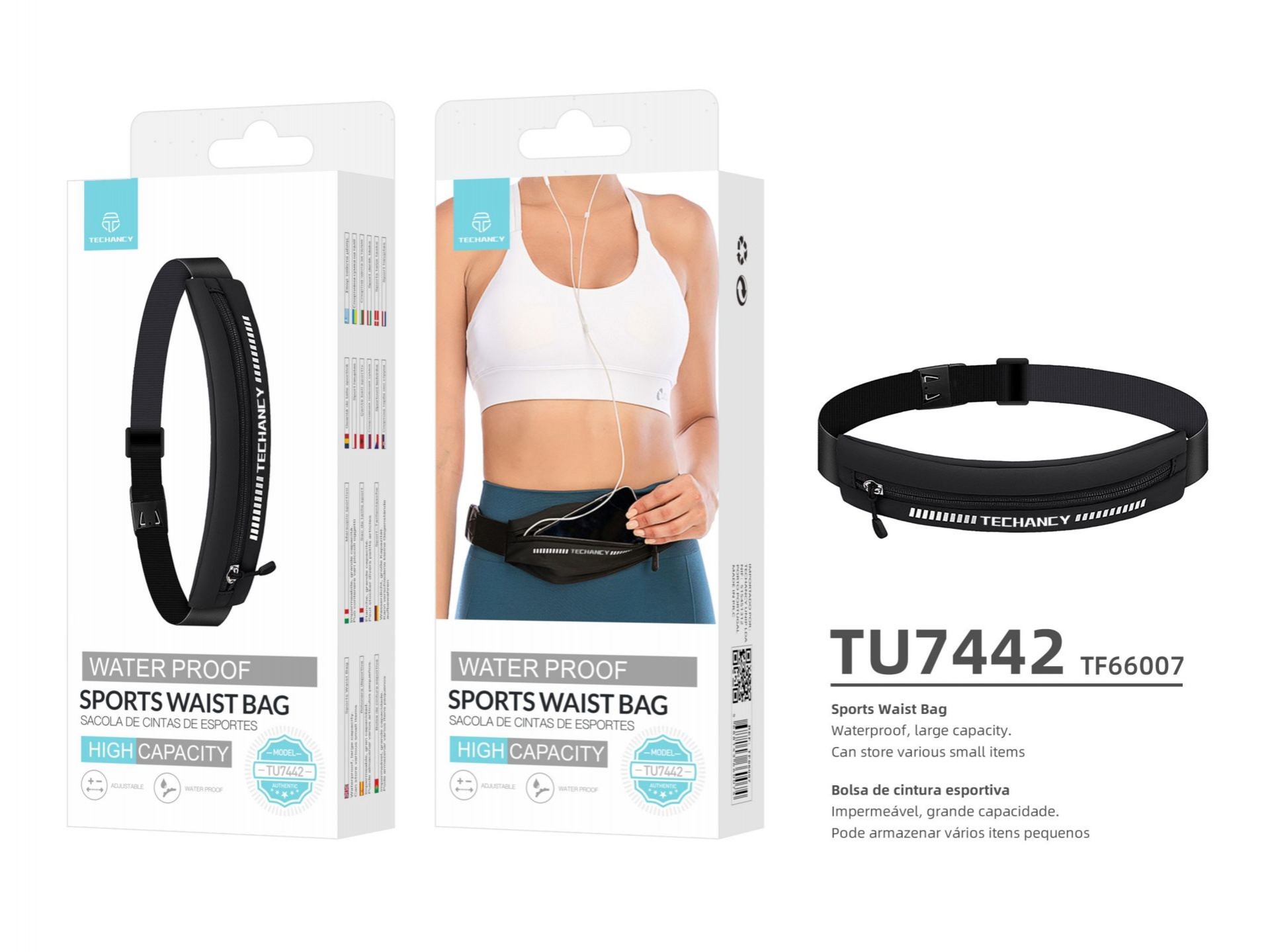 Ceinture de course noire Ceinture de course noire