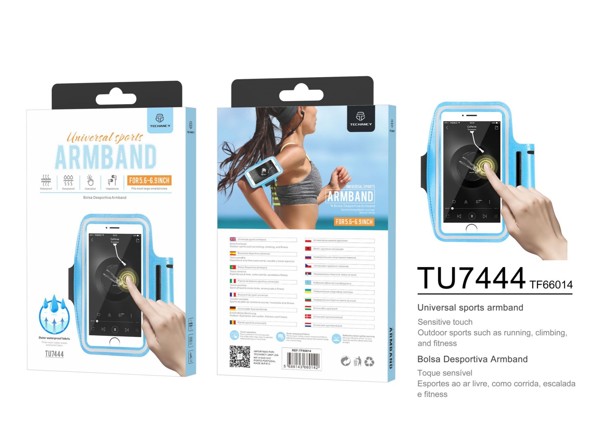 Smartphone Armband For Running Blue Smartphone Armband For Running Blue