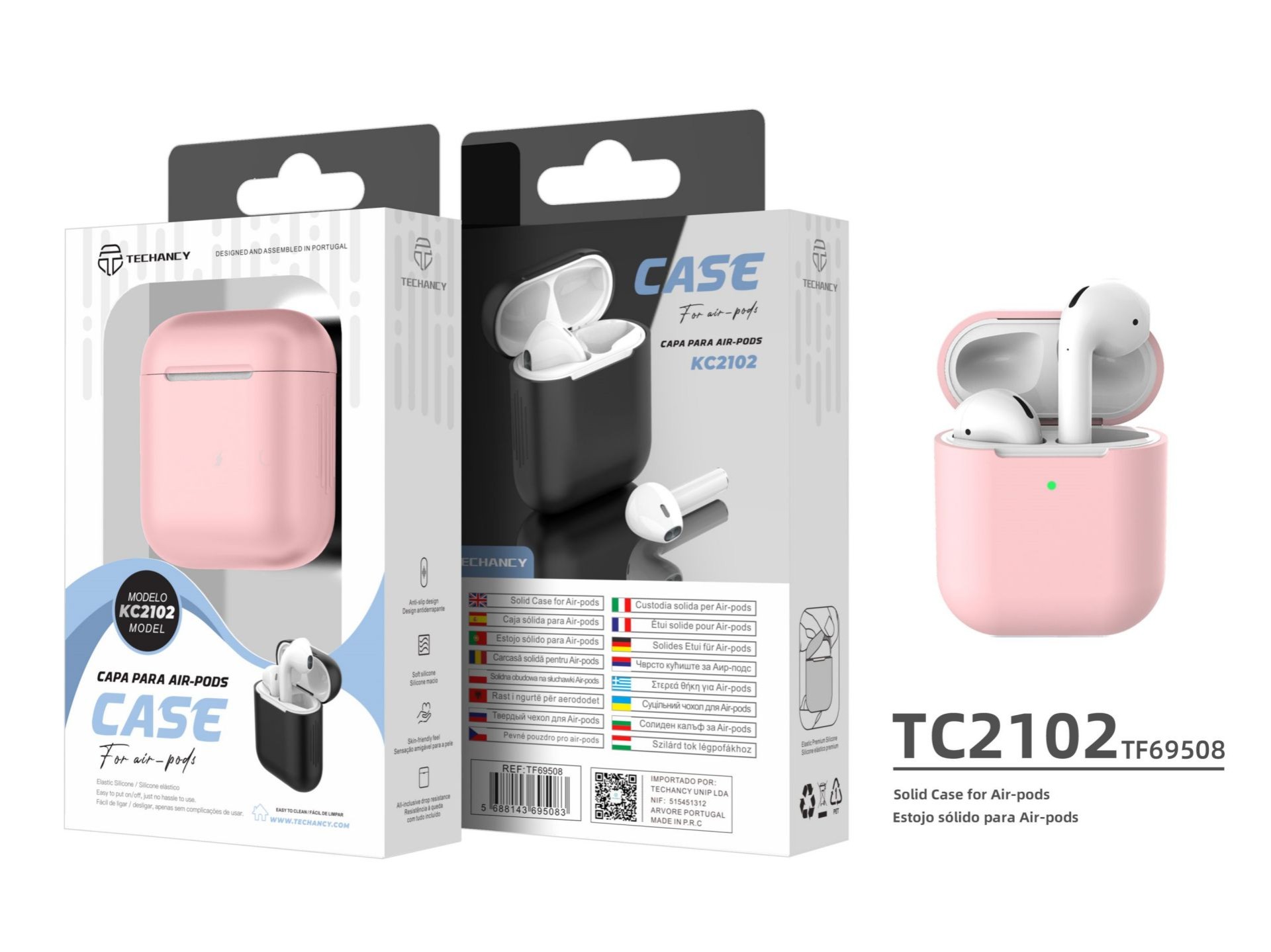 Silicone Case For Airpod 1/2 Pink Silicone Case For Airpod 1/2 Pink