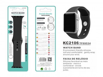 Pulseira De Silicone Para Apple Watch 38-40Mm
