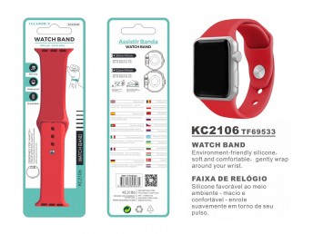 Pulseira De Silicone Para Apple Watch 38-40Mm