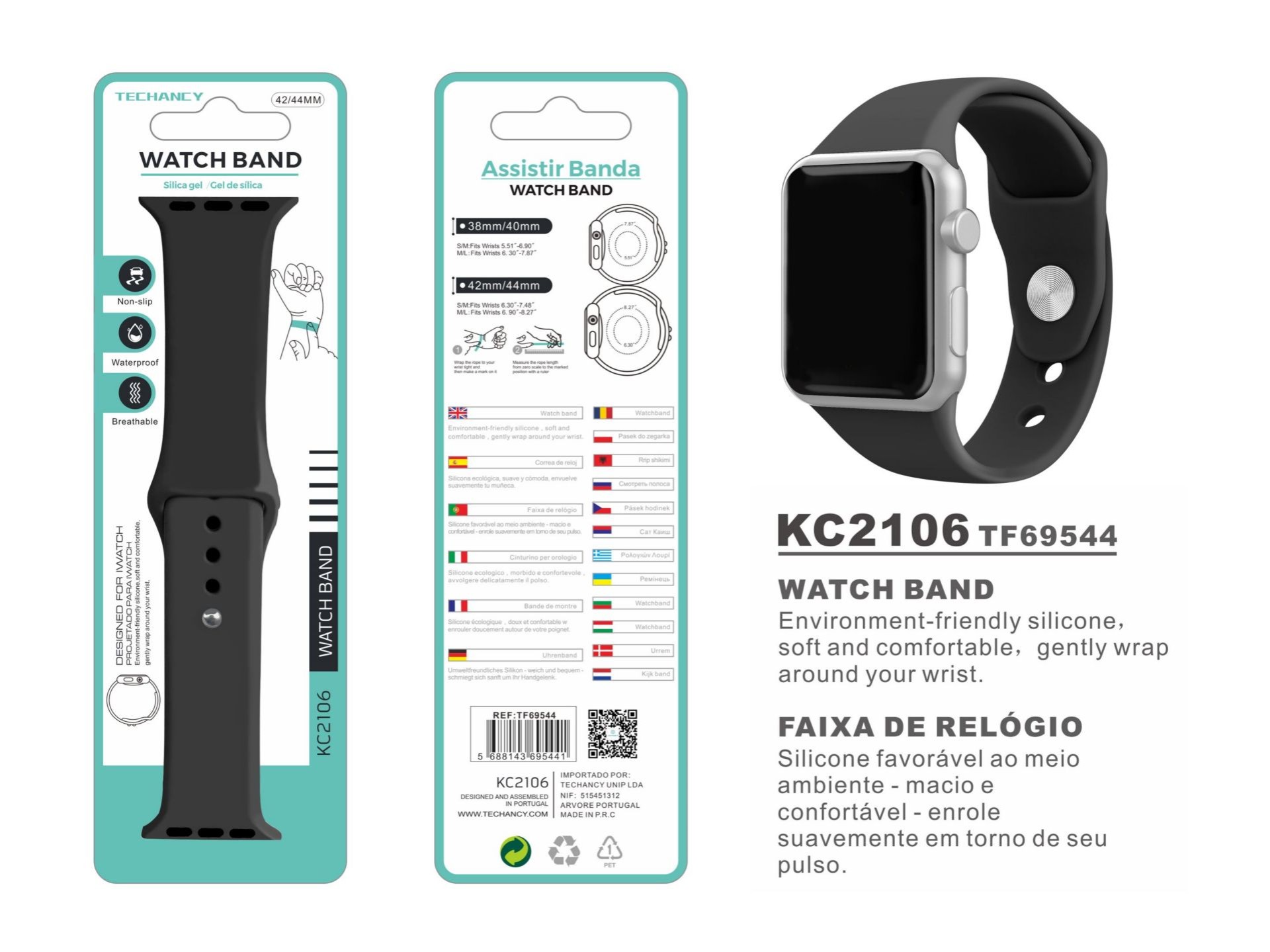 Braccialetto in silicone per Apple Watch 42-44Mm Braccialetto in silicone per Apple Watch 42-44Mm