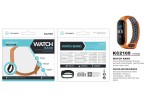 Mi5 / 6 Sport Silikon Armband Orange + Grau Mi5 / 6 Sport Silikon Armband Orange + Grau