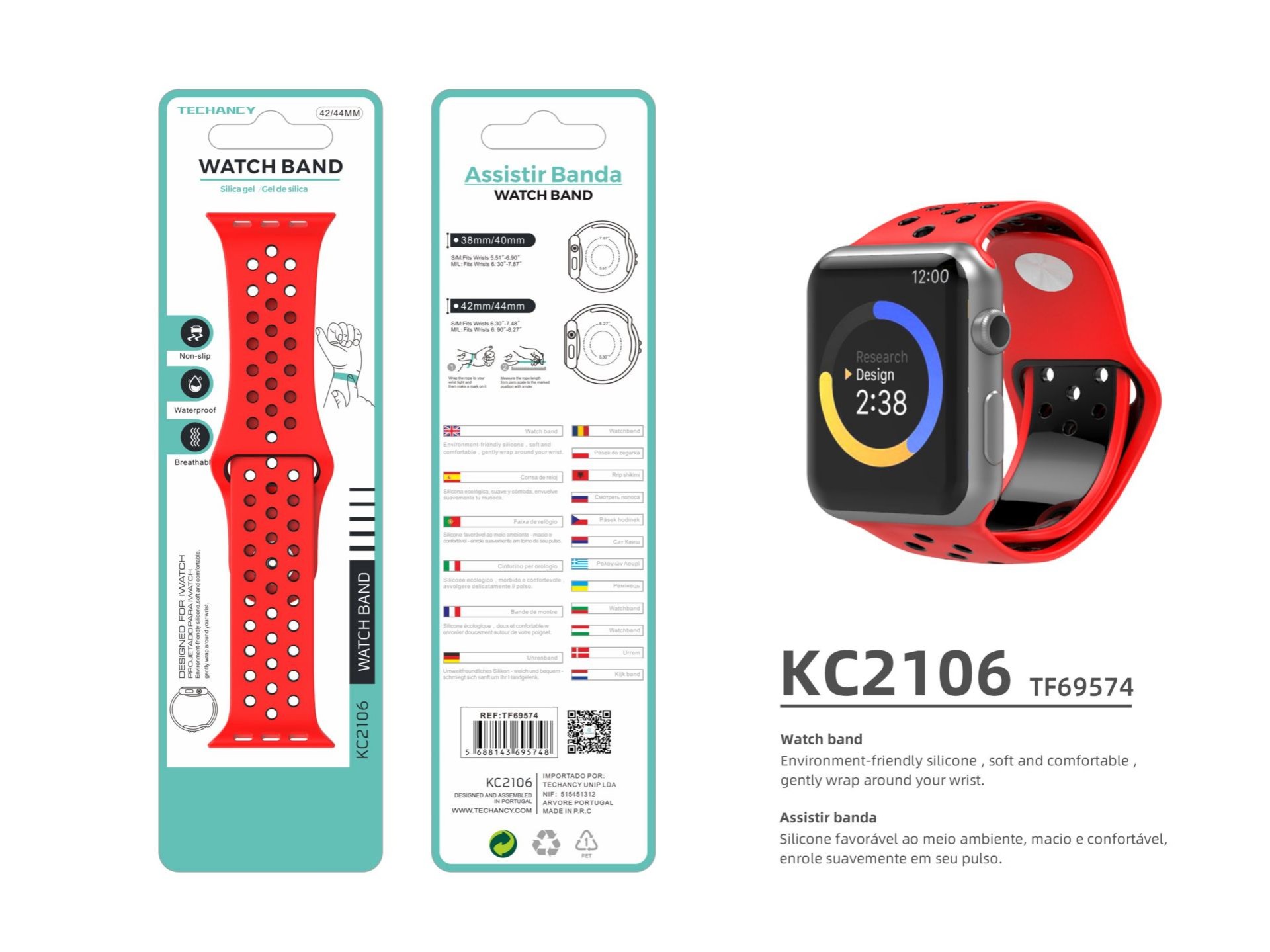 Silicone Bracelet Sport Style 42-44Mm Couleur N7 Silicone Bracelet Sport Style 42-44Mm Couleur N7