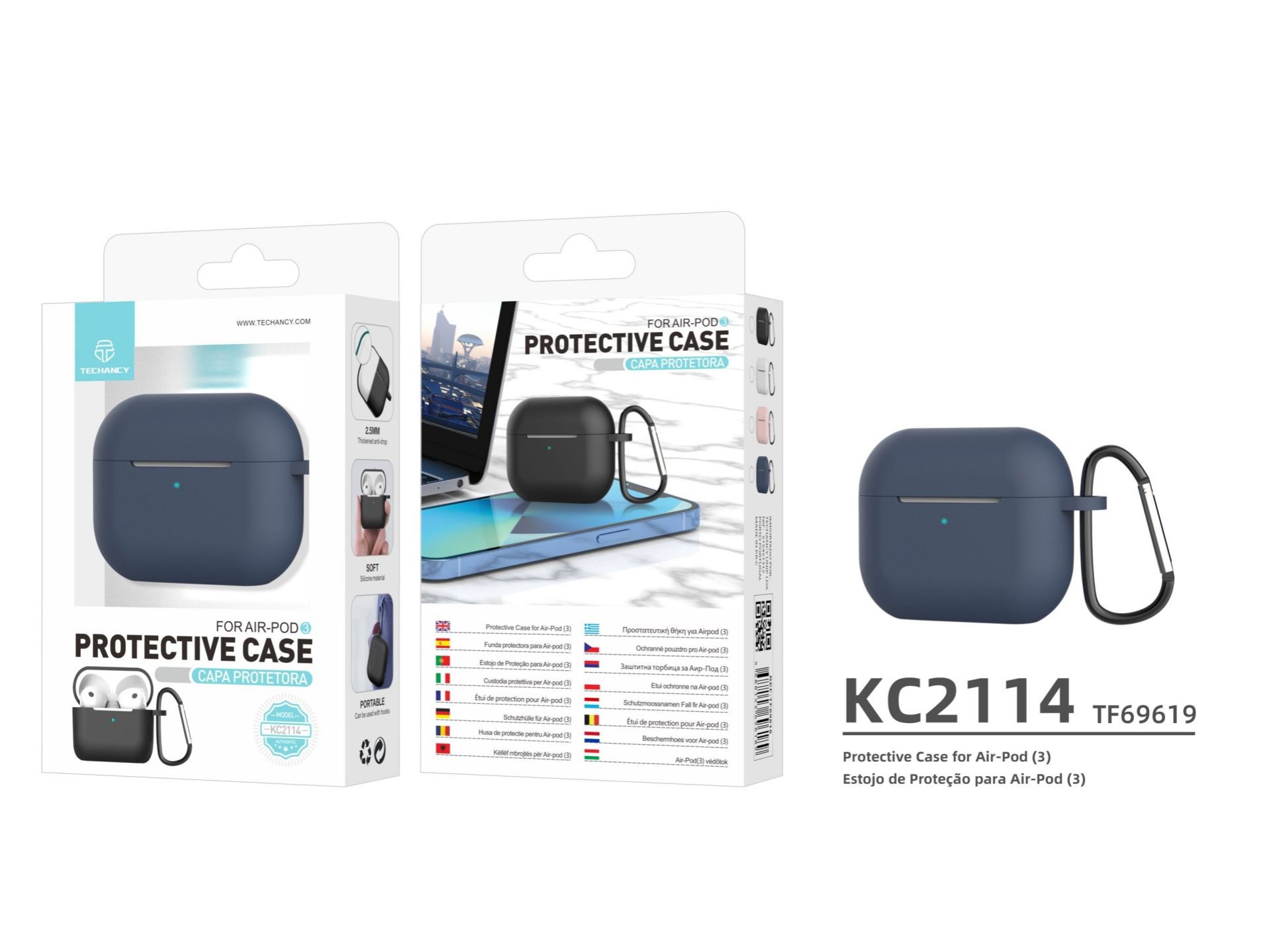 Silicone Case Airpod Generation3 2.5Mm Blue