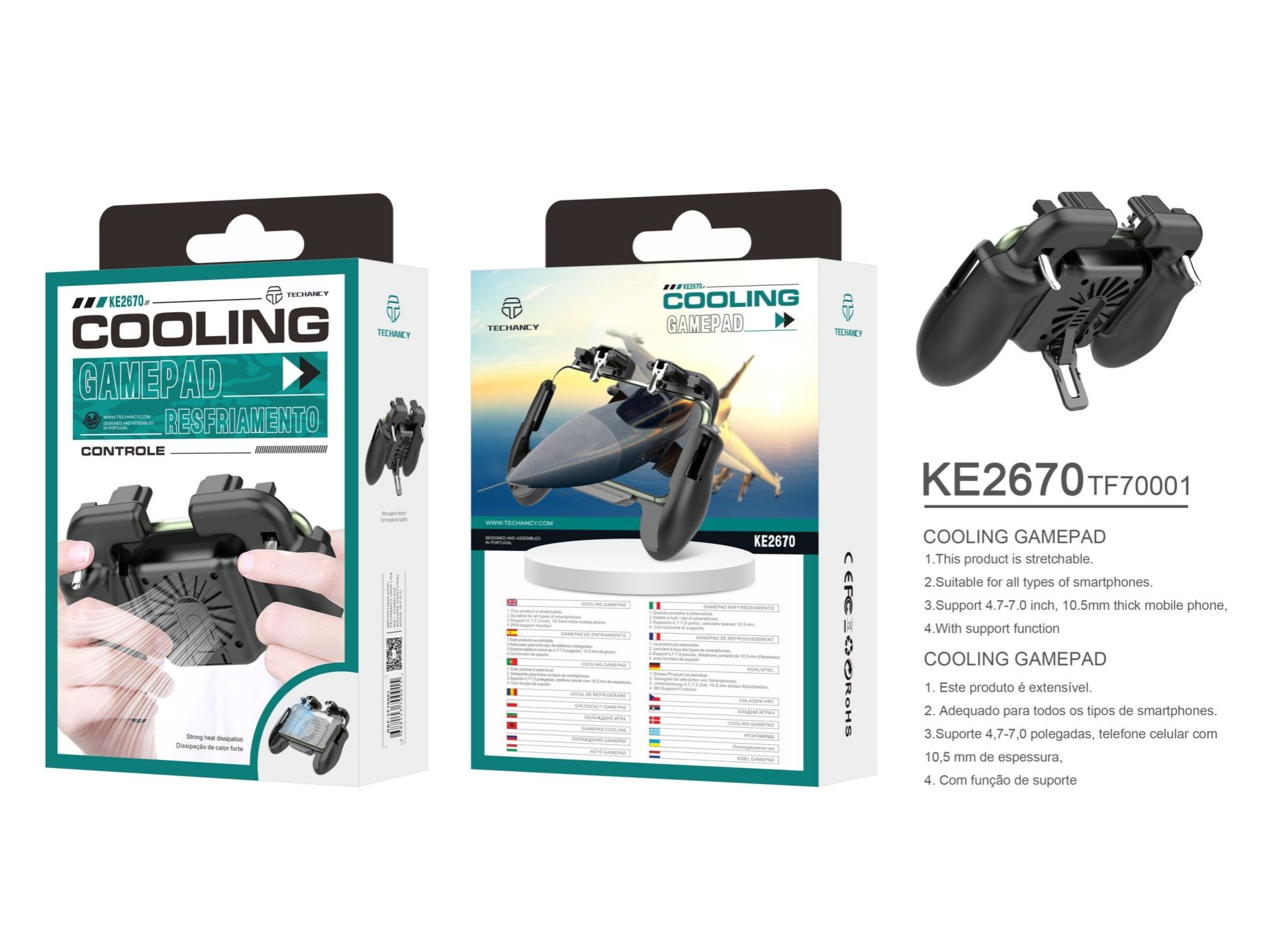 Mobile Gamepad Holder With Fan Mobile Gamepad Holder With Fan