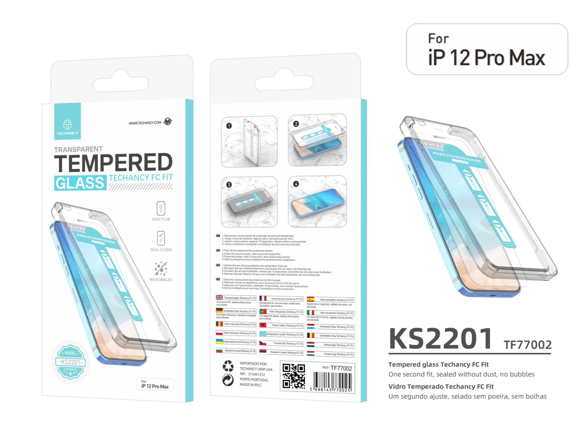 Pellicola temperata Easy Fit iPhone 12PRO Max Pellicola temperata Easy Fit iPhone 12PRO Max