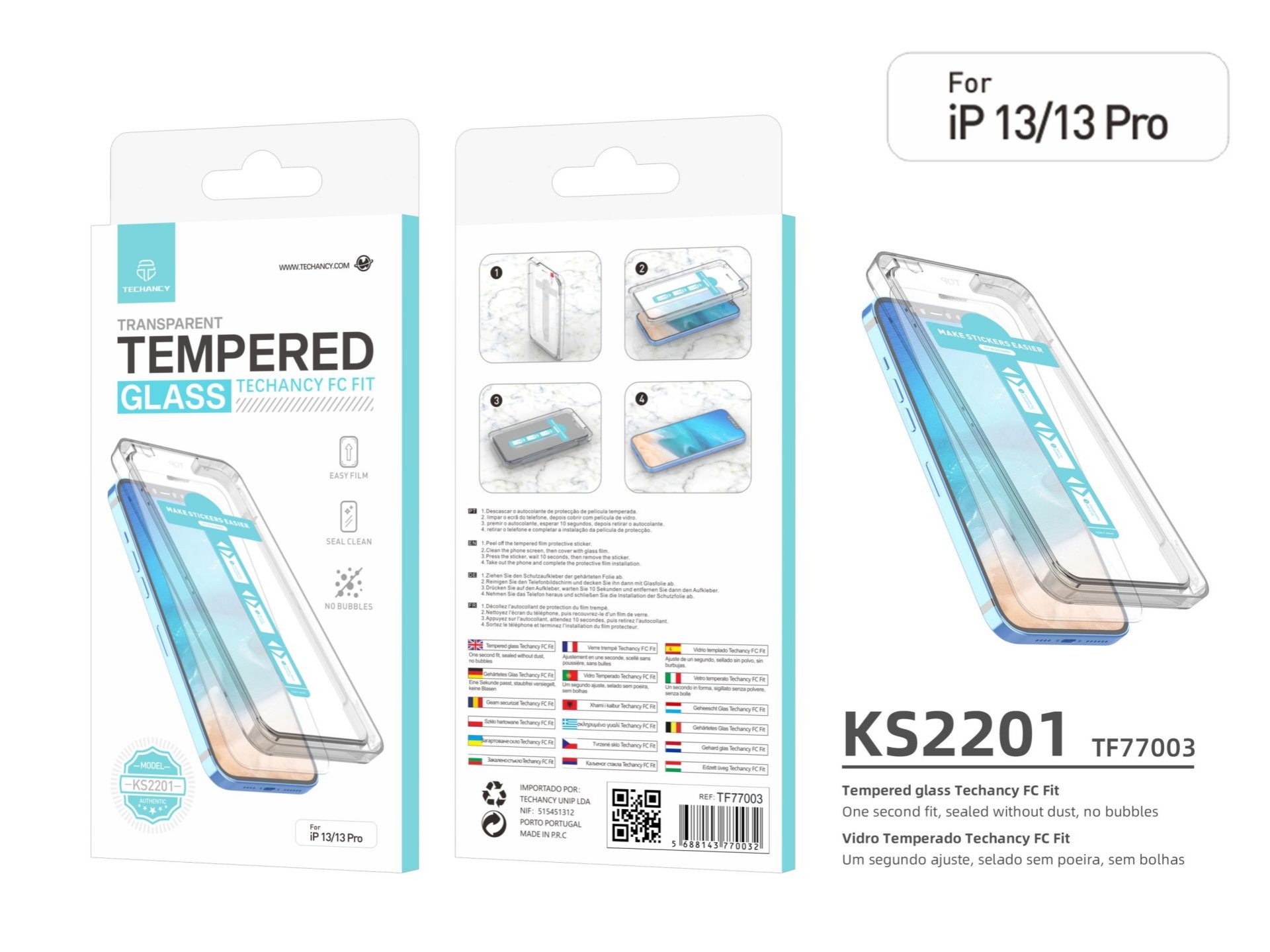 Pellicola temperata Easy Fit iPhone 13/13PRO Pellicola temperata Easy Fit iPhone 13/13PRO