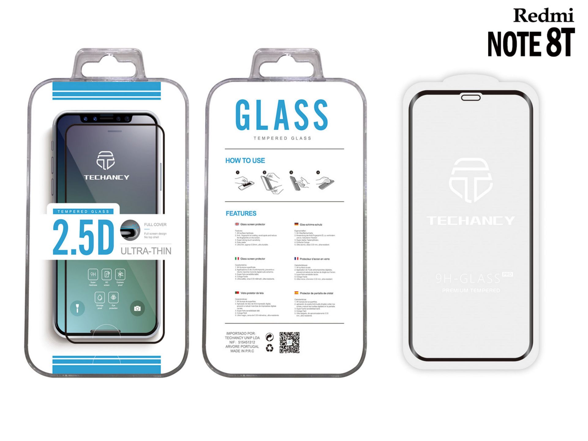 Verre tremp� Capture d'�cran Xiaomi Redmi Note8 2.5D