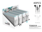 Auriculares inteligentes de 3,5 puertos, negros y blancos (caja de presentacin) 40 unidades Tf20105