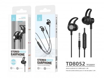 Auriculares de 3,5 puertos Negro