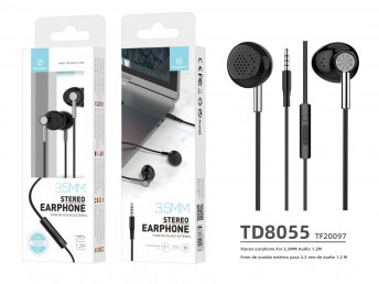 Auriculares de 3,5 puertos Negro