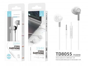 Auriculares de 3,5 puertos Blanco