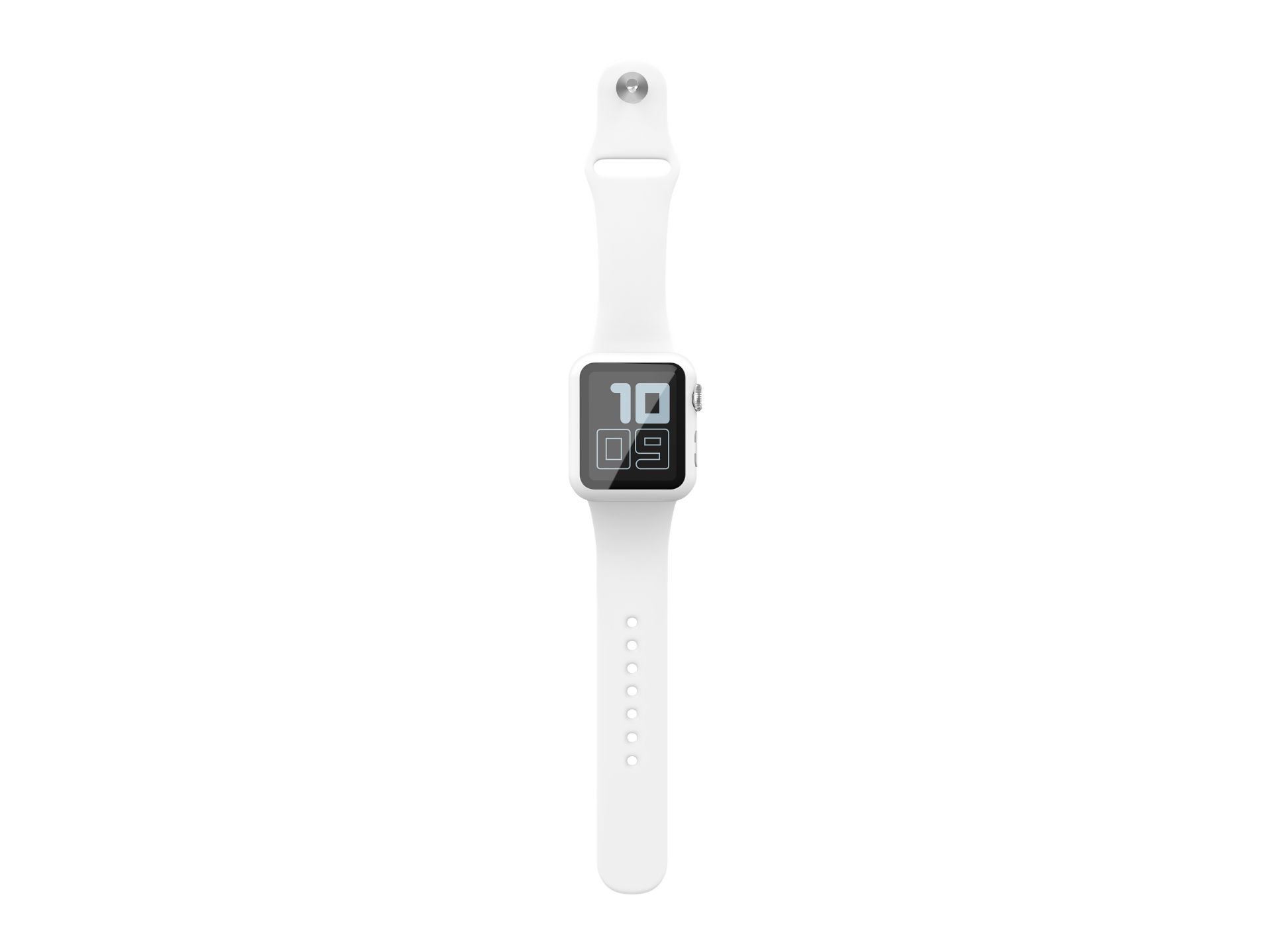 Silicone Bracelet And Case For Iwatch 45Mm White Silicone Bracelet And Case For Iwatch 45Mm White