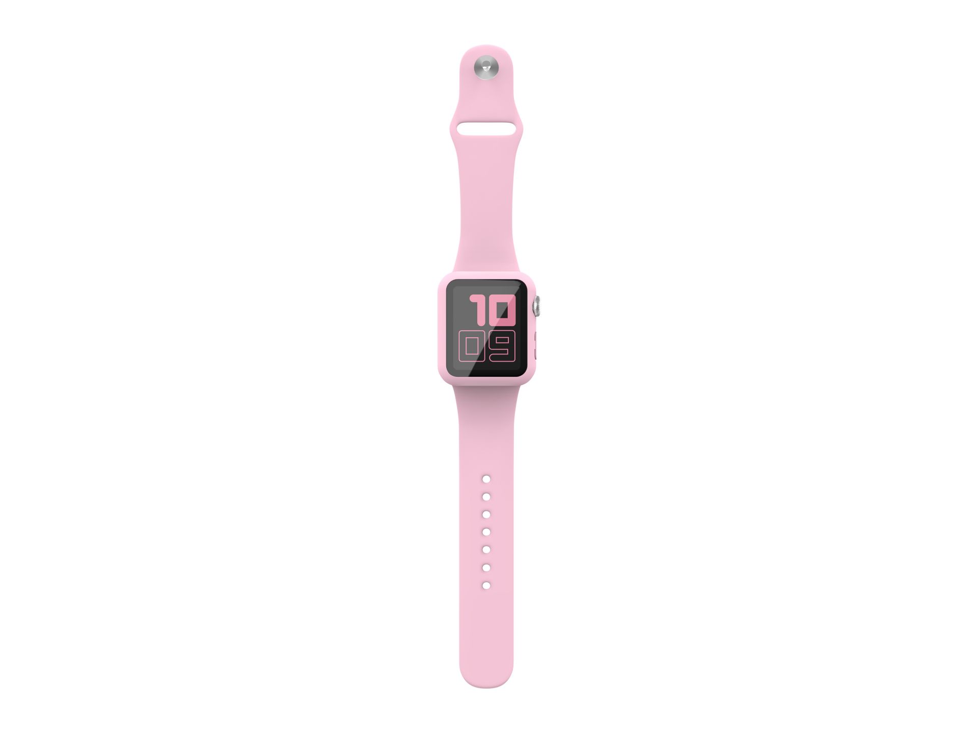 Silicone Bracelet And Case For Iwatch 42Mm Pink Silicone Bracelet And Case For Iwatch 42Mm Pink
