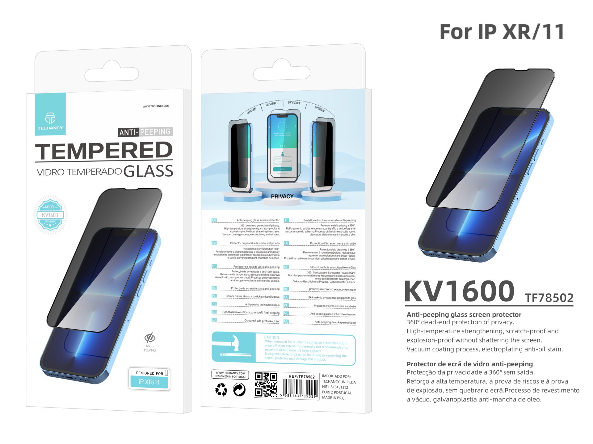Premium Tempered Glass Privacy für Ip Xr/11 Premium Tempered Glass Privacy für Ip Xr/11