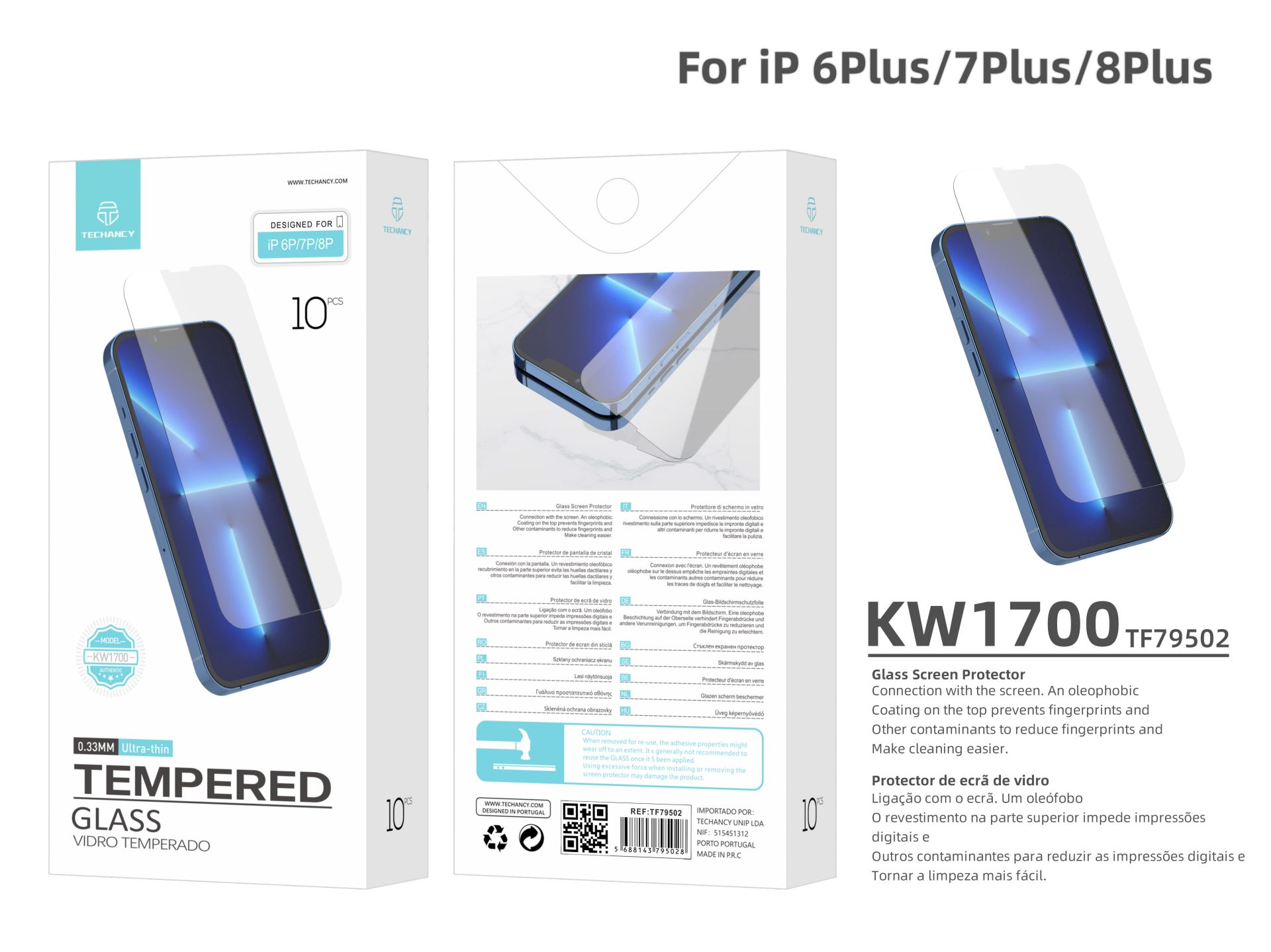 Pelicura Simples Transparente Ip 6Plus/7Plus/8Plus Pelicura Simples Transparente Ip 6Plus/7Plus/8Plus