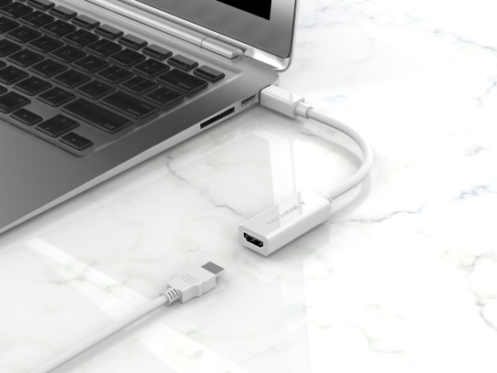 Mini Dp zu Hdtv 2K Video Adapter Kabel Weiß Mini Dp zu Hdtv 2K Video Adapter Kabel Weiß
