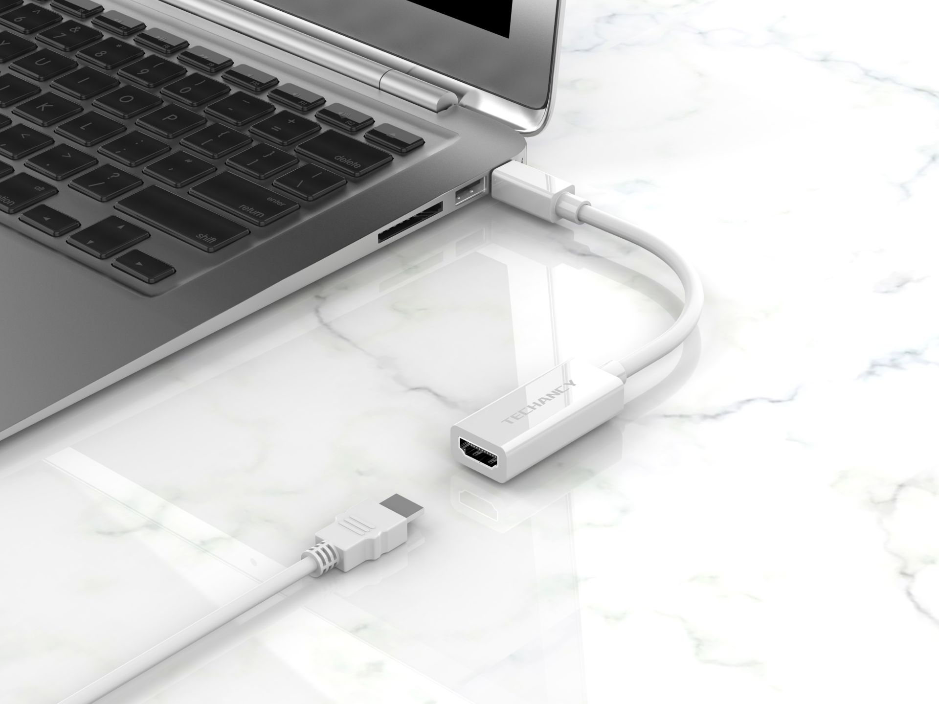 Mini Dp zu Hdtv 2K Video Adapter Kabel Weiß Mini Dp zu Hdtv 2K Video Adapter Kabel Weiß