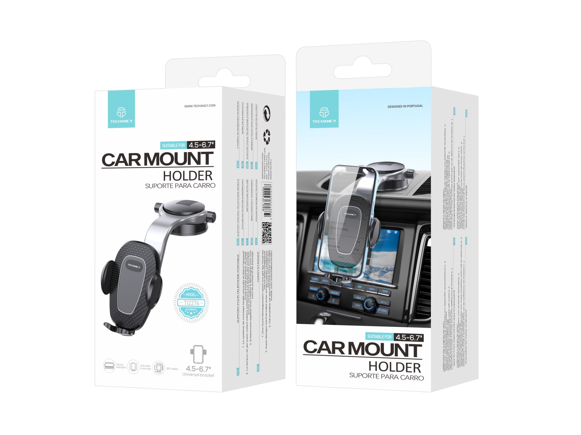 Supporto universale per auto nero Supporto universale per auto nero