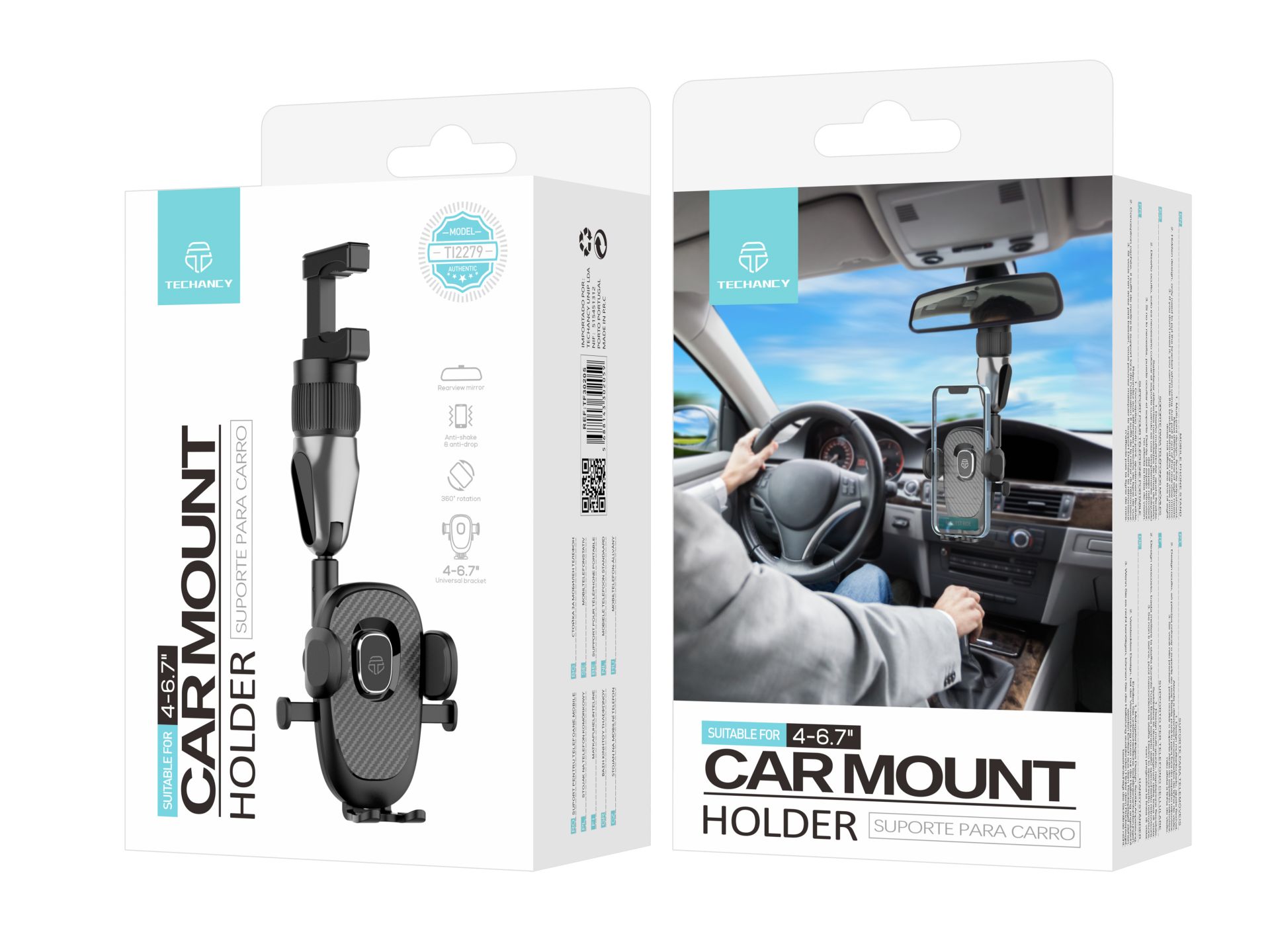 Supporto universale per auto nero Supporto universale per auto nero