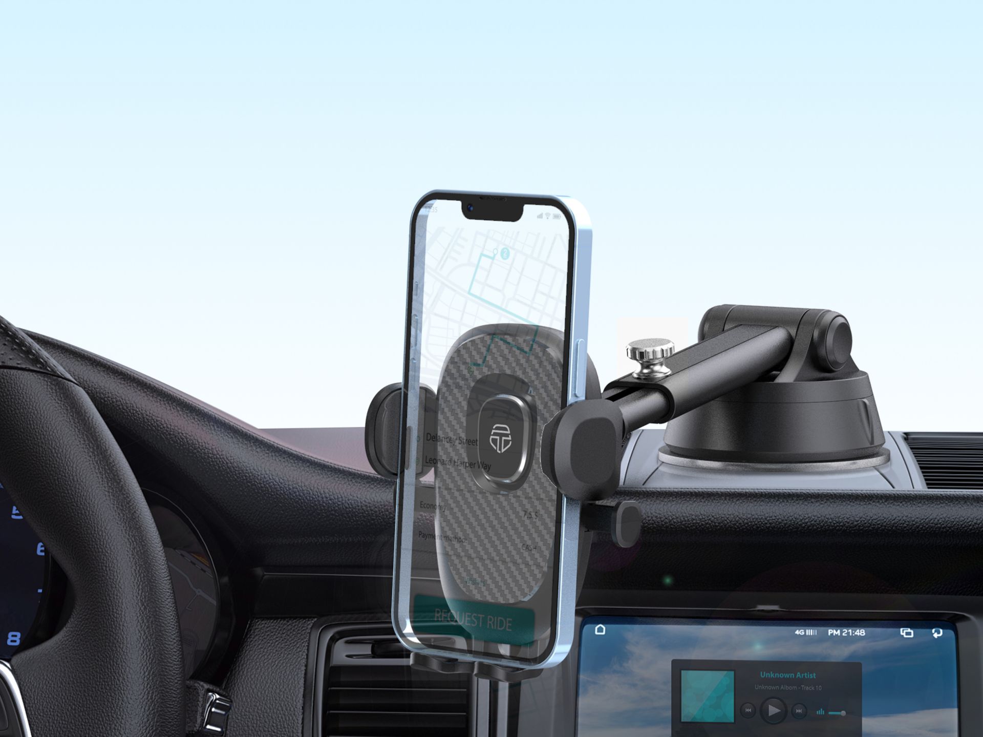 Supporto universale per auto nero Supporto universale per auto nero