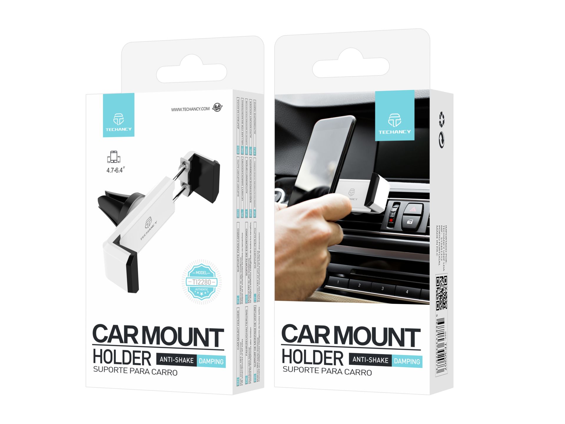 Supporto universale per auto bianco Supporto universale per auto bianco