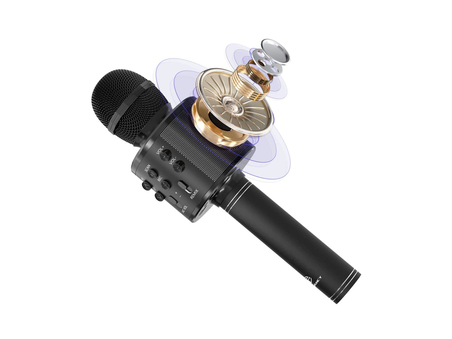New Bluetooth Microphone Black New Bluetooth Microphone Black