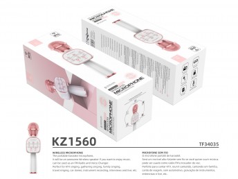 Bluetooth Microphone Dss Pink White