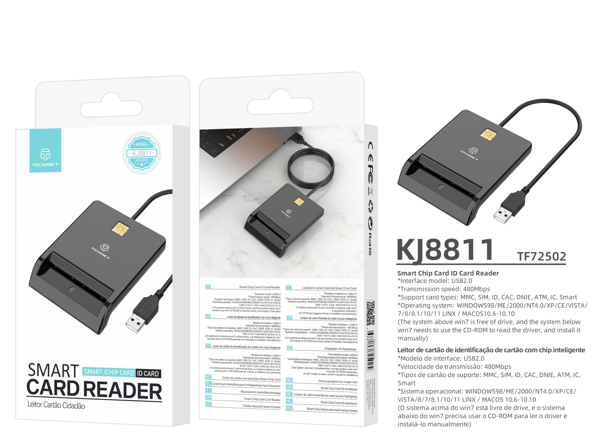 EID/Smart Card Reader Black EID/Smart Card Reader Black