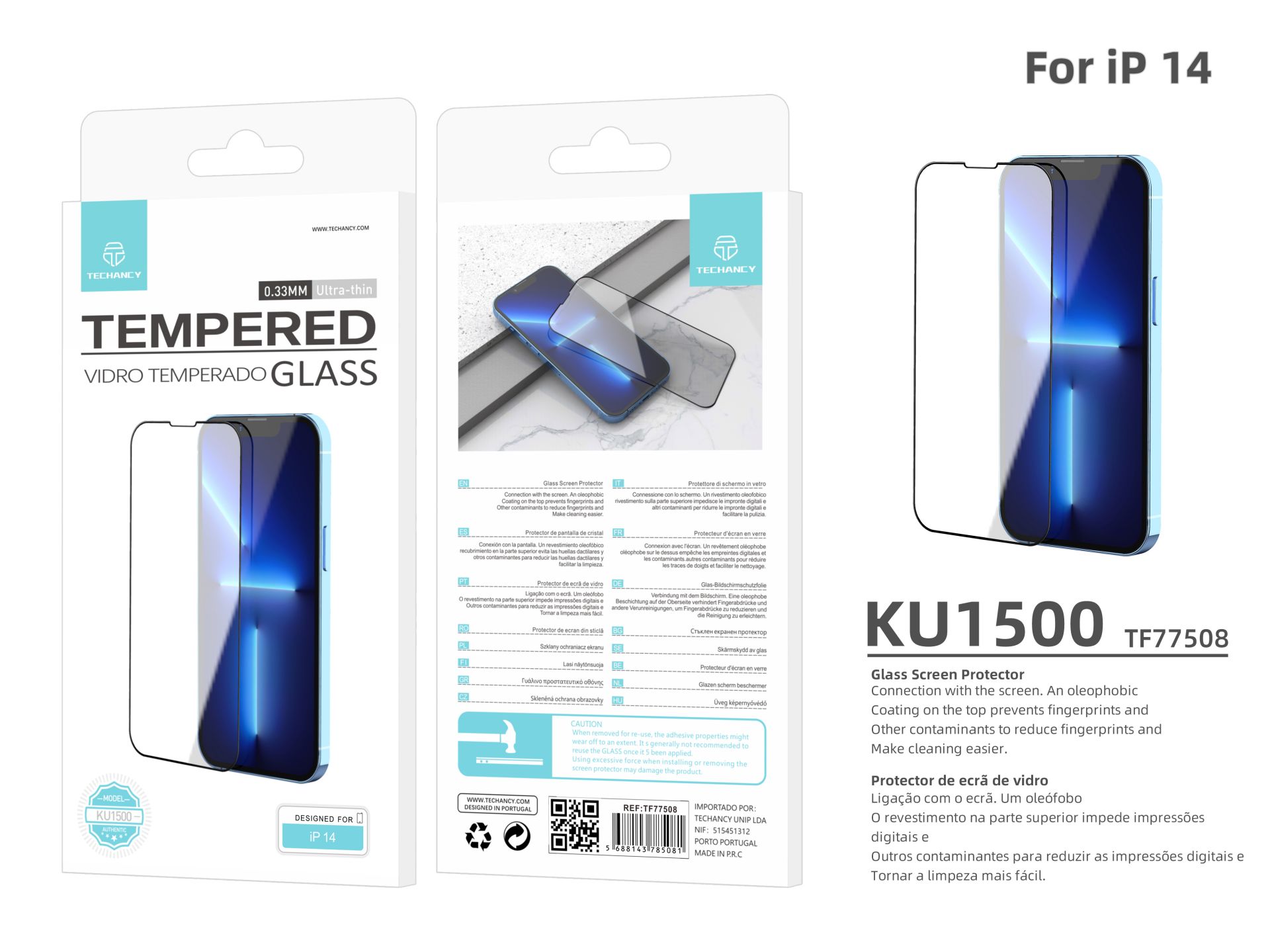 Premium Tempered Glass Pellicle for Ip 14 Premium Tempered Glass Pellicle for Ip 14