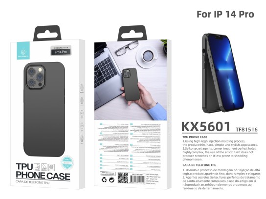 New Tpu Premium Case Black Ip 14 Pro