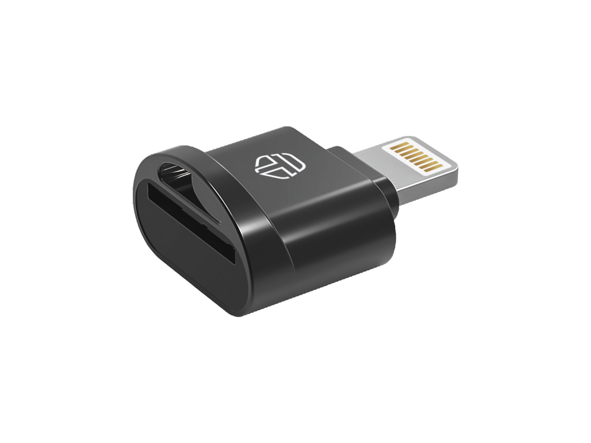 Lightning To Micro Sd Otg Card Reader Black