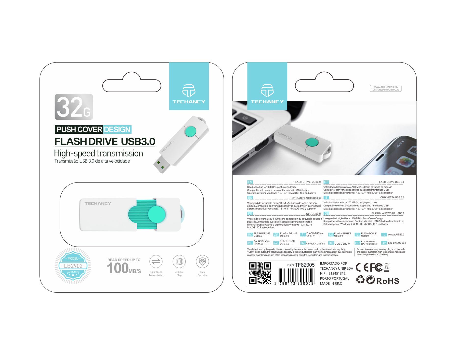 Pen Usb 32Gb Usb 3.0 Schwarz