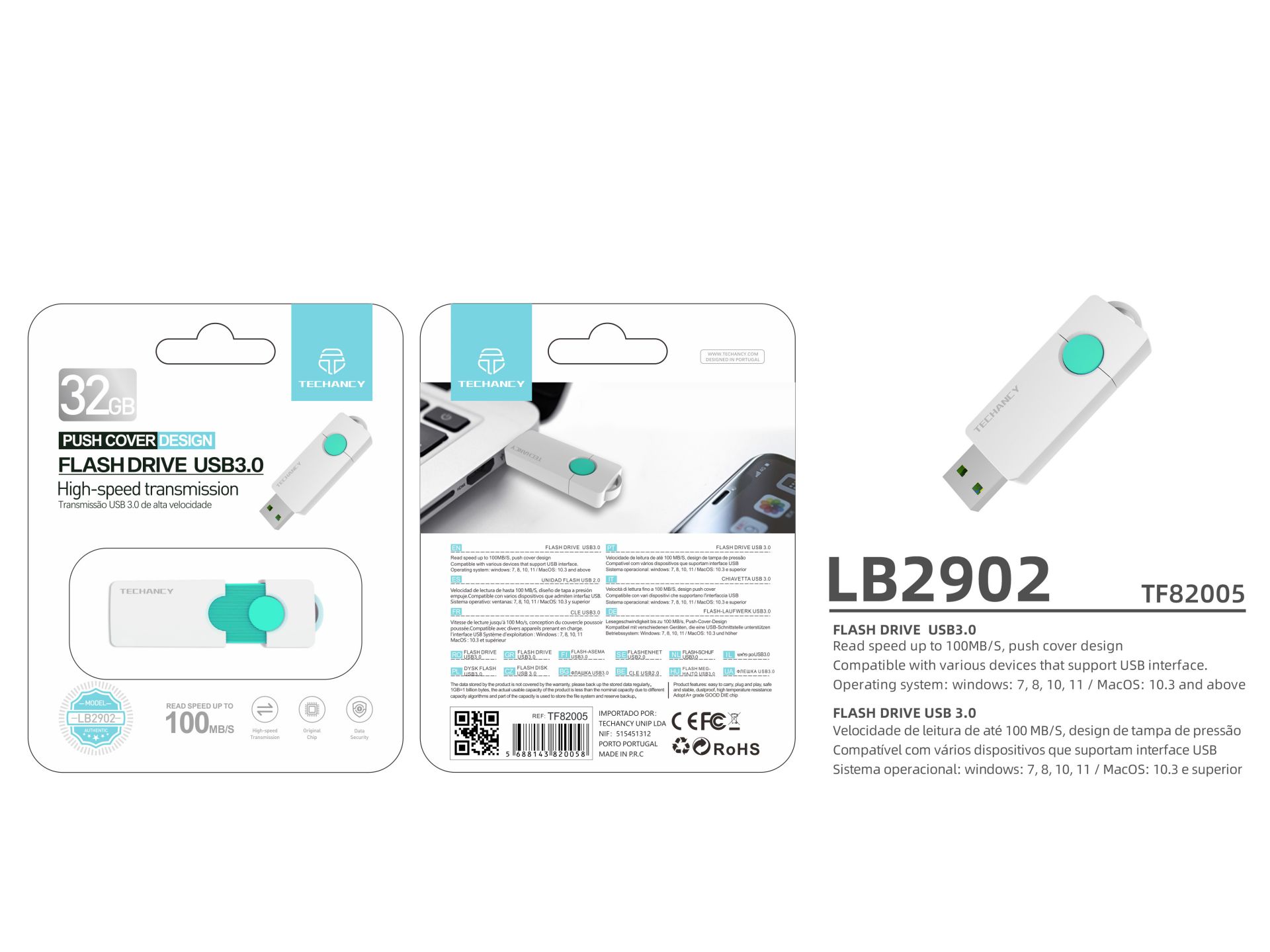 Pen Usb 32Gb Usb 3.0 Schwarz
