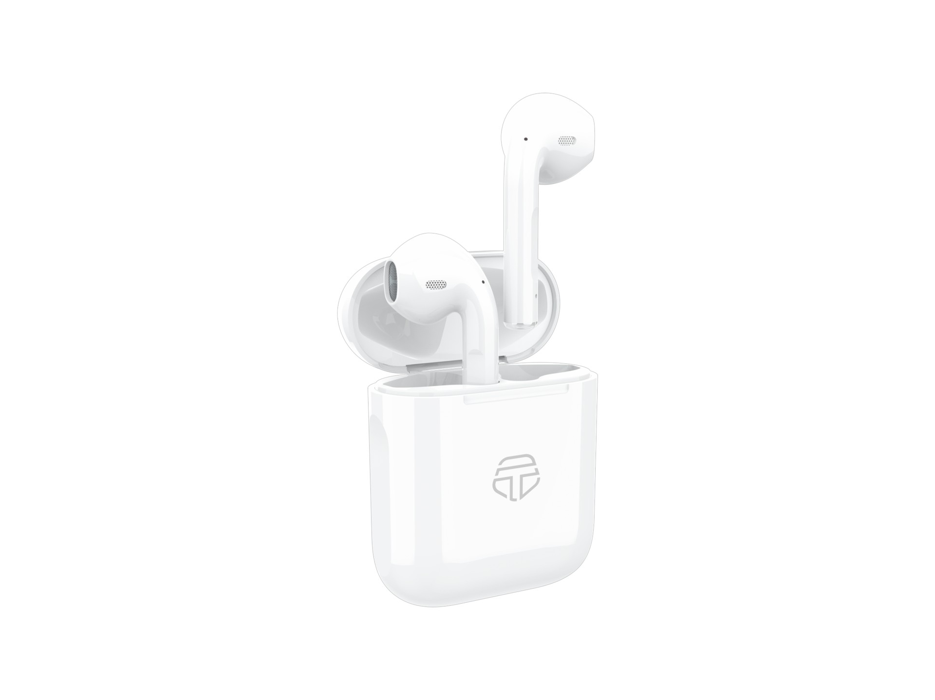 Auriculares Tws Bluetooth Alto Perfil Branco Auriculares Tws Bluetooth Alto Perfil Branco